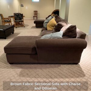 Brown-Fabric-Sectional-Sofa-with-Chaise-and-Ottoman-fourth-image