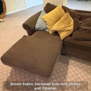 Brown-Fabric-Sectional-Sofa-with-Chaise-and-Ottoman-second-image