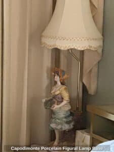 Capodimonte-Porcelain-Figural-Lamp-Base