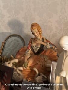 Capodimonte-Porcelain-Figurine-of-a-Woman-with-Swans