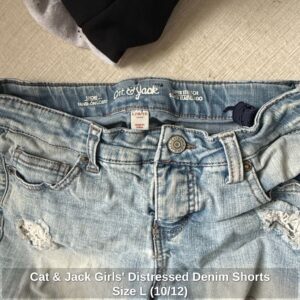 Cat-Jack-Girls-Distressed-Denim-Shorts-Size-L-or-second-image
