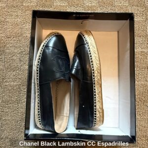 Chanel-Black-Lambskin-CC-Espadrilles-third-image