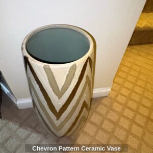 Chevron-Pattern-Ceramic-Vase-second-image