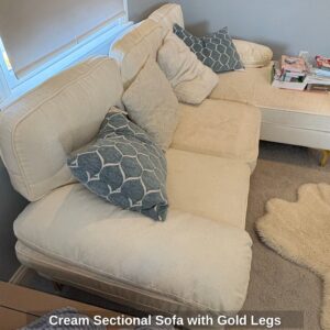 Cream-Sectional-Sofa-with-Gold-Legs-second-image