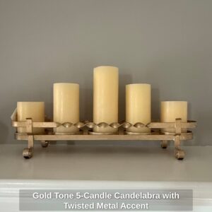 Gold-Tone-Candle-Candelabra-with-Twisted-Metal-Accent