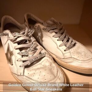 Golden-Goose-Deluxe-Brand-White-Leather-Ball-Star-Sneakers-second-image