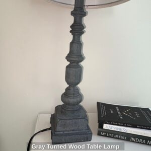 Gray-Turned-Wood-Table-Lamp-second-image