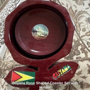 Guyana-Rose-Shaped-Coaster-Set-with-Holder-second-image