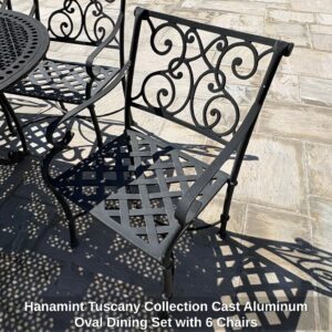 Hanamint-Tuscany-Collection-Cast-Aluminum-Oval-Dining-Set-with-Chairs-second-image