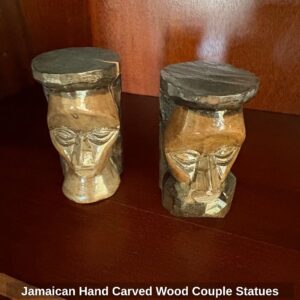 Jamaican-Hand-Carved-Wood-Couple-Statues