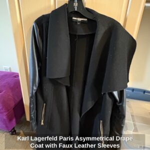 Karl-Lagerfeld-Paris-Asymmetrical-Drape-Coat-with-Faux-Leather-Sleeves