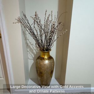Large-Decorative-Vase-with-Gold-Accents-and-Ornate-Patterns