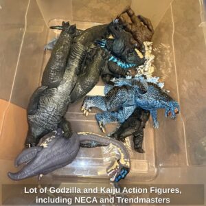 Lot-of-Godzilla-and-Kaiju-Action-Figures-including-NECA-and-Trendmasters