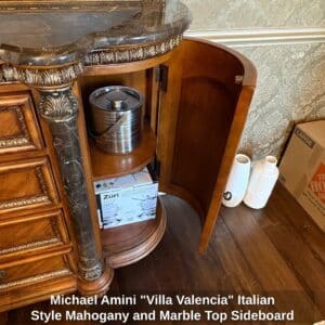 Michael-Amini-Villa-Valencia-Italian-Style-Mahogany-and-Marble-Top-Sideboard-Credenza-third-image-2