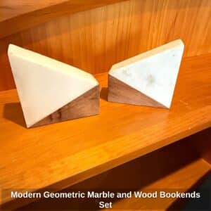 Modern-Geometric-Marble-and-Wood-Bookends-Set