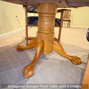 Octagonal-Bumper-Pool-Table-with-Chairs-fourth-image