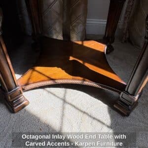 Octagonal-Inlay-Wood-End-Table-with-Carved-Accents-Karpen-Furniture-third-image