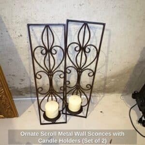 Ornate-Scroll-Metal-Wall-Sconces-with-Candle-Holders-Set-of-