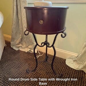 Round-Drum-Side-Table-with-Wrought-Iron-Base