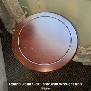 Round-Drum-Side-Table-with-Wrought-Iron-Base-third-image