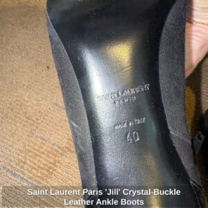 Saint-Laurent-Paris-Jill-Crystal-Buckle-Leather-Ankle-Boots-second-image