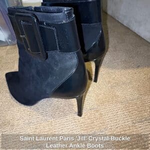 Saint-Laurent-Paris-Jill-Crystal-Buckle-Leather-Ankle-Boots-third-image