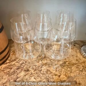Set-of-Clear-Glass-Wine-Glasses-second-image