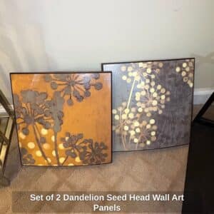 Set-of-Dandelion-Seed-Head-Wall-Art-Panels