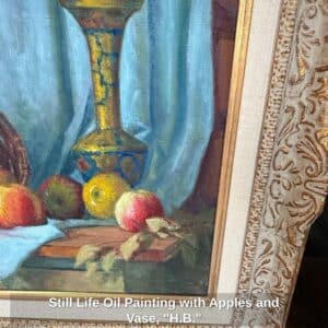 Still-Life-Oil-Painting-with-Apples-and-Vase-H.B.-second-image