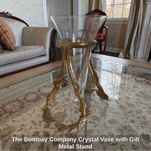 The-Bombay-Company-Crystal-Vase-with-Gilt-Metal-Stand