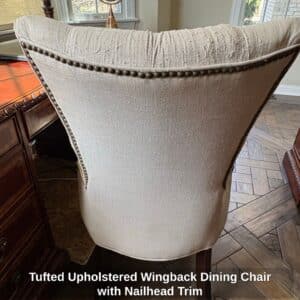 Tufted-Upholstered-Wingback-Dining-Chair-with-Nailhead-Trim-second-image