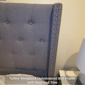 Tufted-Wingback-Upholstered-Bed-Frame-with-Nailhead-Trim-second-image