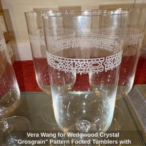 Vera-Wang-for-Wedgwood-Crystal-Grosgrain-Pattern-Footed-Tumblers-with-Tray-second-image