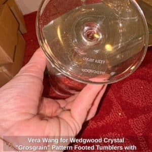 Vera-Wang-for-Wedgwood-Crystal-Grosgrain-Pattern-Footed-Tumblers-with-Tray-third-image