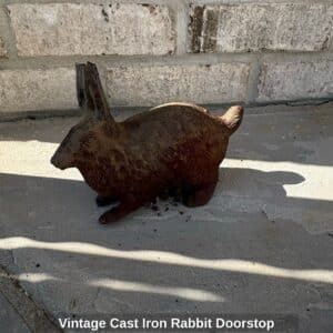 Vintage-Cast-Iron-Rabbit-Doorstop