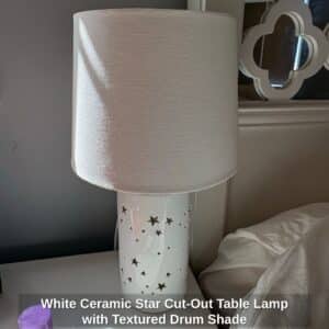White-Ceramic-Star-Cut-Out-Table-Lamp-with-Textured-Drum-Shade