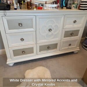 White-Dresser-with-Mirrored-Accents-and-Crystal-Knobs