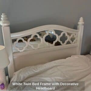 White-Twin-Bed-Frame-with-Decorative-Headboard-second-image