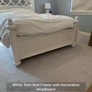White-Twin-Bed-Frame-with-Decorative-Headboard-third-image
