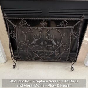 Wrought-Iron-Fireplace-Screen-with-Birds-and-Floral-Motifs-Plow-Hearth