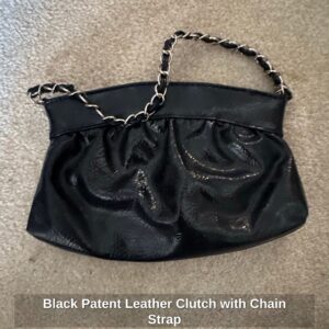 Black-Patent-Leather-Clutch-with-Chain-Strap-1