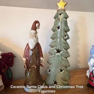 Ceramic-Santa-Claus-and-Christmas-Tree-Figurines-1