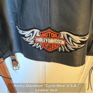 Harley-Davidson-Cycle-Wear-U.S.A.-Leather-Vest-third-image