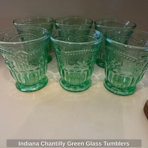 Indiana-Chantilly-Green-Glass-Tumblers