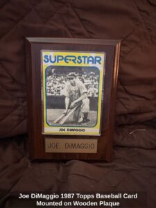 Joe-DiMaggio-Topps-Baseball-Card-Mounted-on-Wooden-Plaque-1
