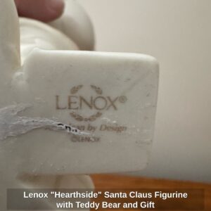 Lenox-Hearthside-Santa-Claus-Figurine-with-Teddy-Bear-and-Gift-second-image