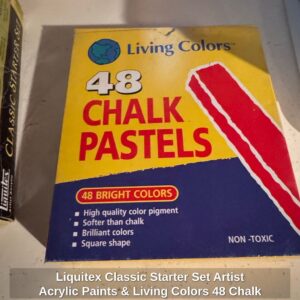 Liquitex-Classic-Starter-Set-Artist-Acrylic-Paints-Living-Colors-Chalk-Pastels-second-image-1