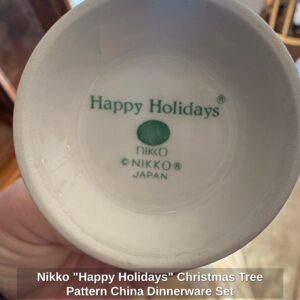 Nikko-Happy-Holidays-Christmas-Tree-Pattern-China-Dinnerware-Set-third-image
