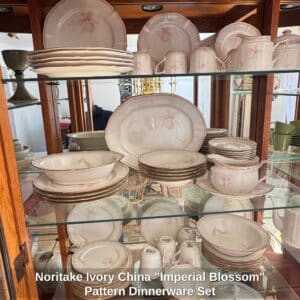 Noritake-Ivory-China-Imperial-Blossom-Pattern-Dinnerware-Set