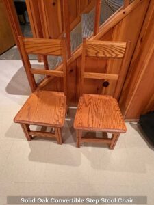 Solid-Oak-Convertible-Step-Stool-Chair